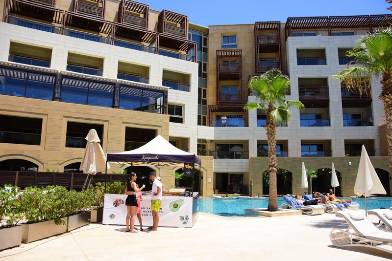 Lunch by the pool at Kempinski Summerland Hotel & Resort